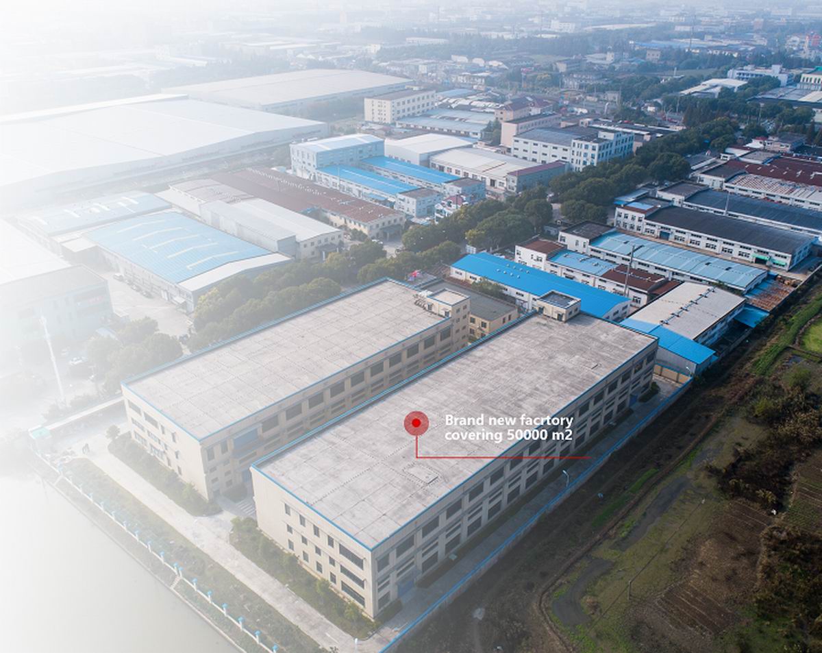 Neue Fabrik mit einer Fläche von über 50.000 m2. Inbetriebnahme im Jahr 2020